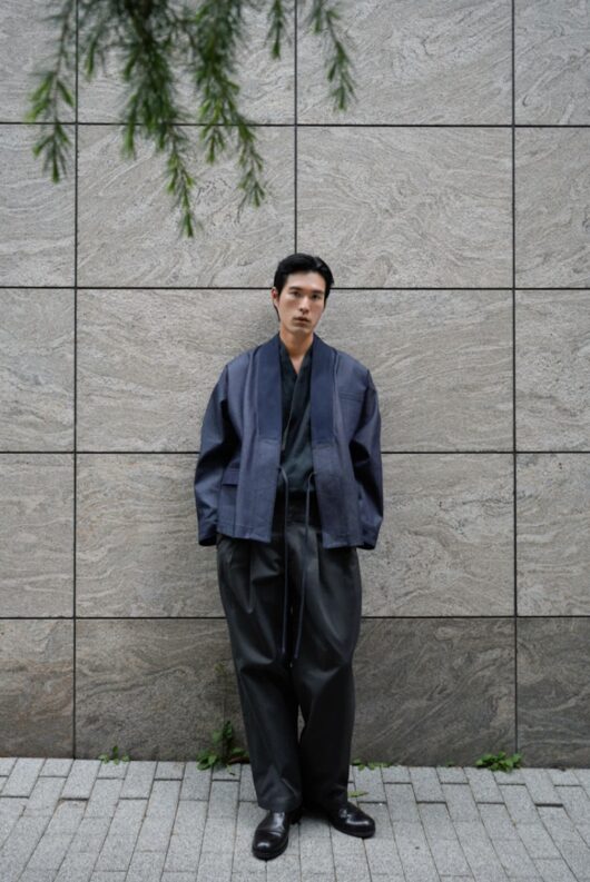 SUVIN SELVEDGE HAORI JACKET - Image 6