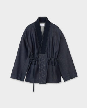DRAWSTRING DENIM HAORI