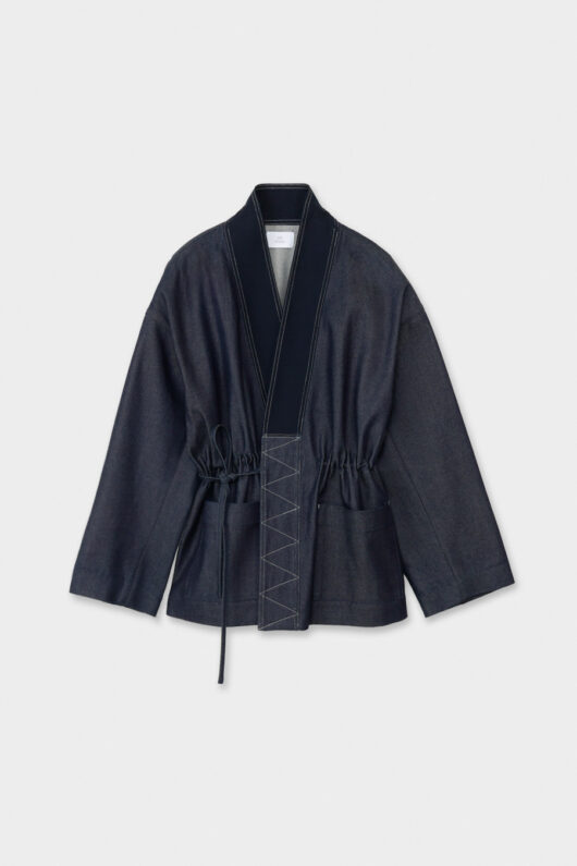 DRAWSTRING DENIM HAORI
