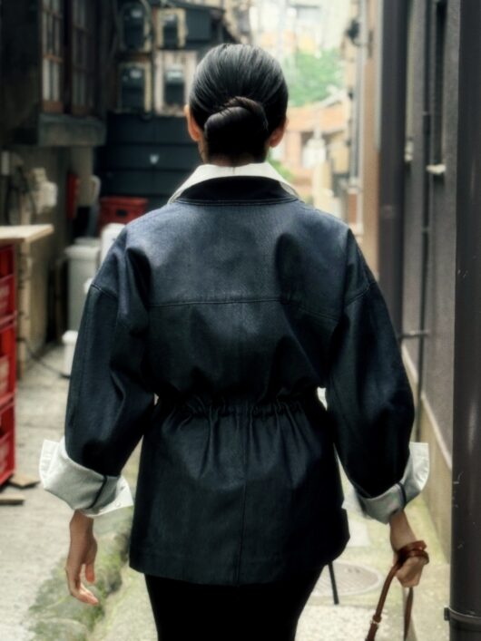 DRAWSTRING DENIM HAORI - Image 5