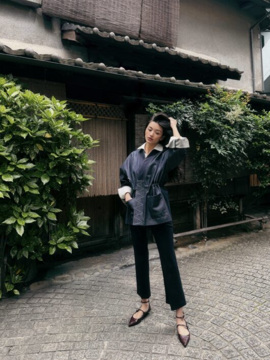 DRAWSTRING DENIM HAORI - Image 8
